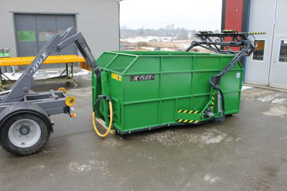 Bild på K-vagnen K-flex fv 3000 med bakmonterad sopkärlslyft